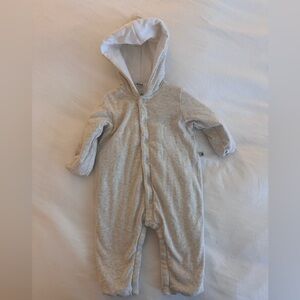 Petit Bateau oatmeal color coverall 3-6 months